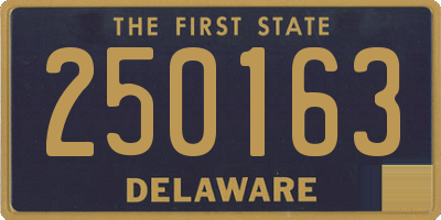 DE license plate 250163