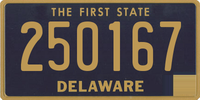 DE license plate 250167
