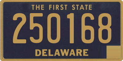 DE license plate 250168