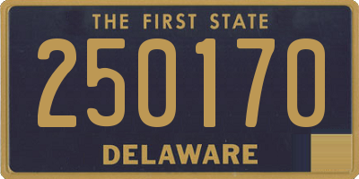 DE license plate 250170