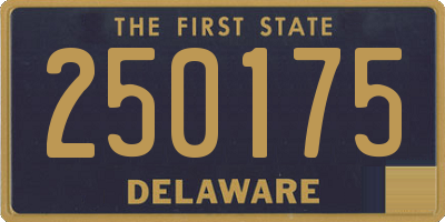 DE license plate 250175