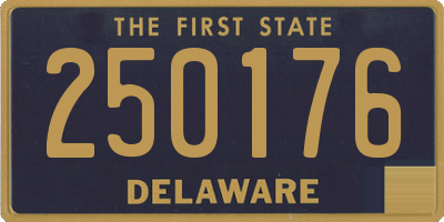 DE license plate 250176