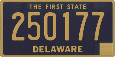 DE license plate 250177