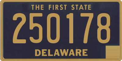 DE license plate 250178