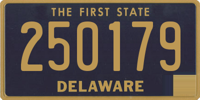 DE license plate 250179