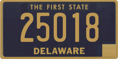 DE license plate 25018