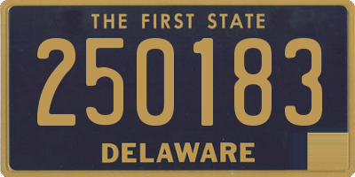 DE license plate 250183