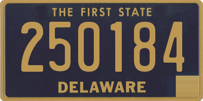 DE license plate 250184