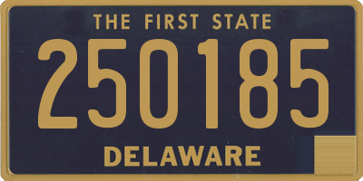 DE license plate 250185