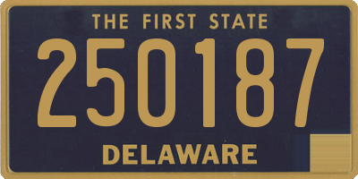 DE license plate 250187