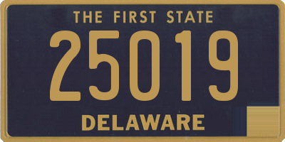 DE license plate 25019