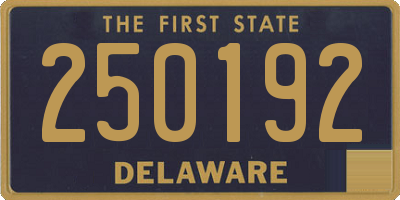 DE license plate 250192
