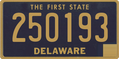 DE license plate 250193