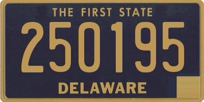 DE license plate 250195
