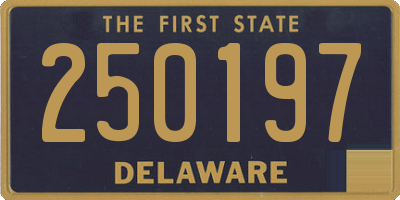 DE license plate 250197
