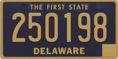 DE license plate 250198