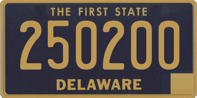 DE license plate 250200