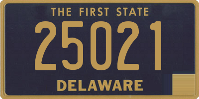 DE license plate 25021