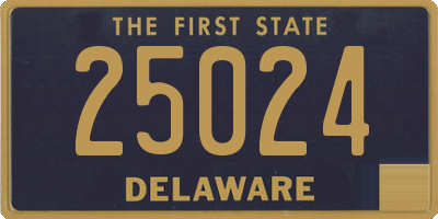 DE license plate 25024