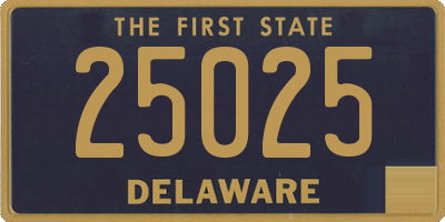 DE license plate 25025