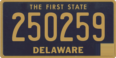 DE license plate 250259