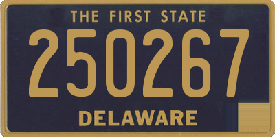 DE license plate 250267