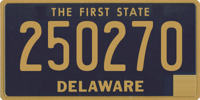 DE license plate 250270