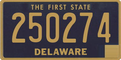 DE license plate 250274