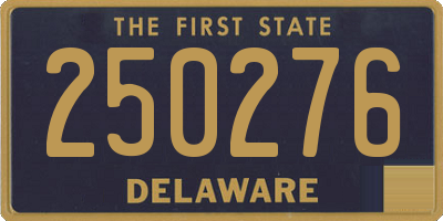DE license plate 250276