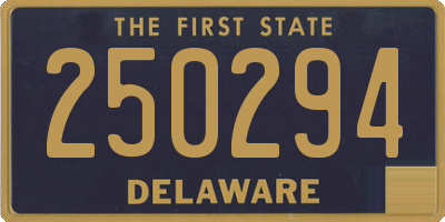 DE license plate 250294