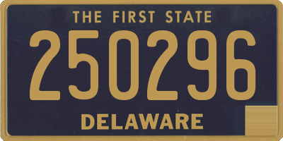 DE license plate 250296