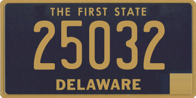 DE license plate 25032