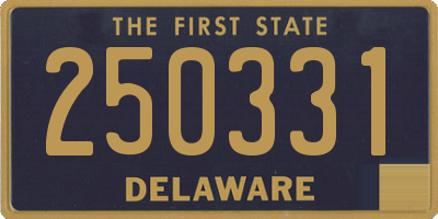 DE license plate 250331