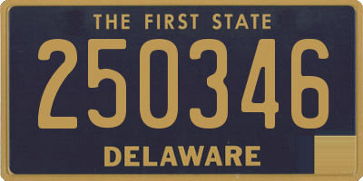 DE license plate 250346