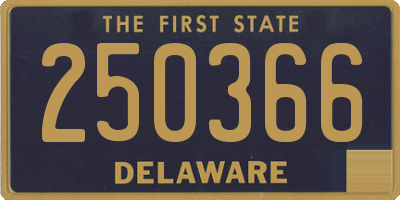 DE license plate 250366
