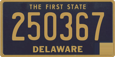 DE license plate 250367