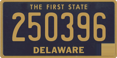 DE license plate 250396