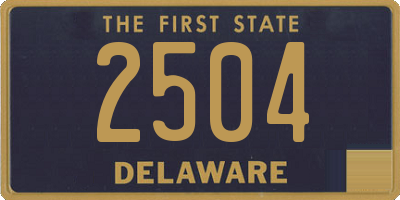 DE license plate 2504