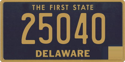 DE license plate 25040