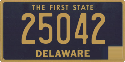 DE license plate 25042