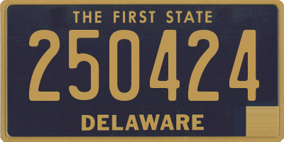 DE license plate 250424