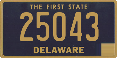 DE license plate 25043