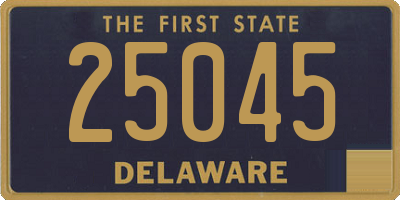 DE license plate 25045