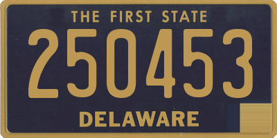 DE license plate 250453