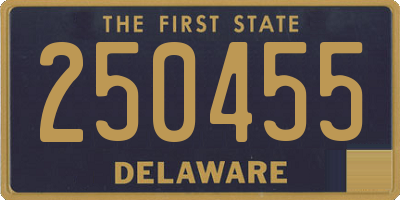DE license plate 250455