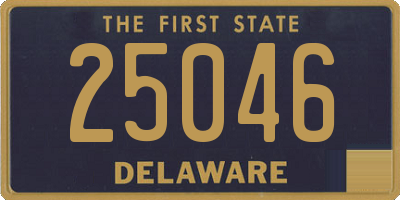 DE license plate 25046