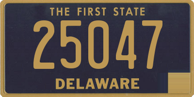 DE license plate 25047