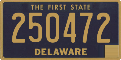 DE license plate 250472