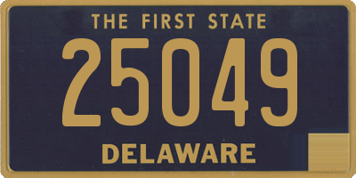 DE license plate 25049