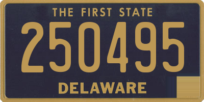 DE license plate 250495